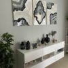 TRIPTYCH MULTIPLE GREY GEODES - Image 2