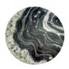 GREY MOON GEODE WALL CLOCK